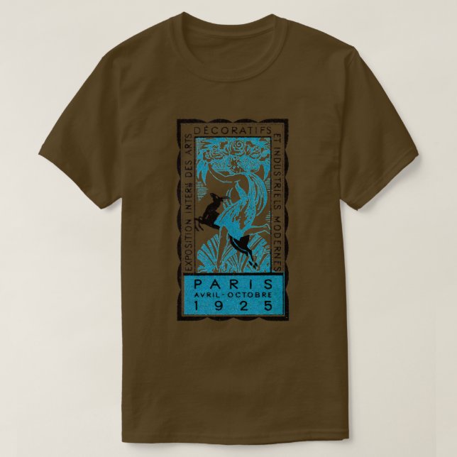 1925 Utställning av konsthandling i Paris T Shirt (Design framsida)