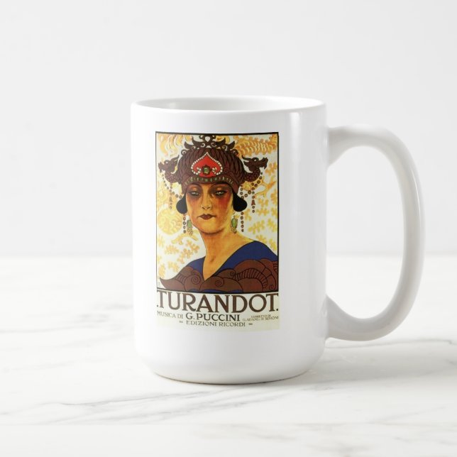 1926 affisch - Turandot vid Puccini Kaffemugg (Höger)