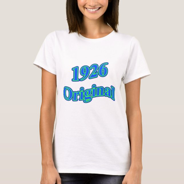 1926 original- blåttgrönt tee shirt (Framsida)