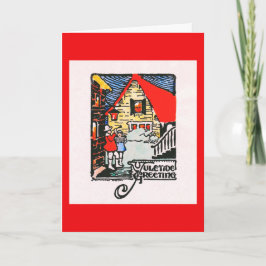 1926 träblockerande julkort helgkort