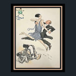 1927 Art Deco Tango Lithograph Poster<br><div class="desc">1927 Art Deco Pochoir Lithograph for White Grund Tango.</div>