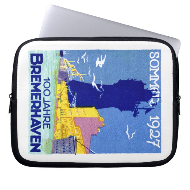 1927 Bremerhaven Tyskland Laptop Sleeve (Framsidan)