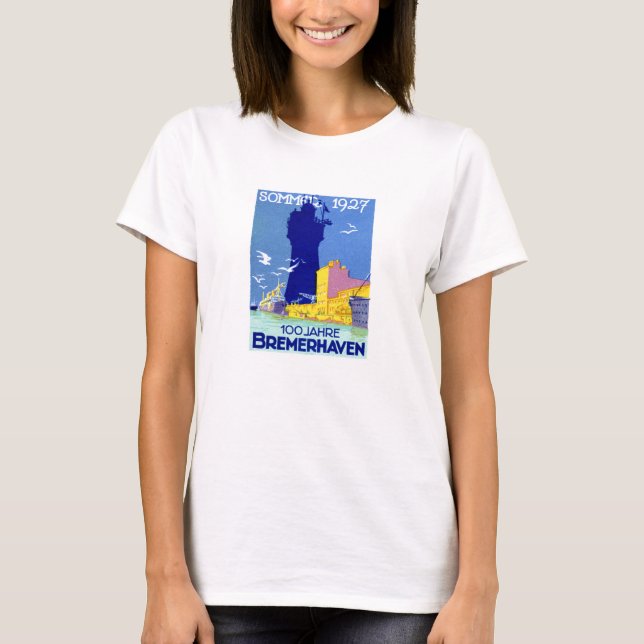 1927 Bremerhaven Tyskland Tee (Framsida)