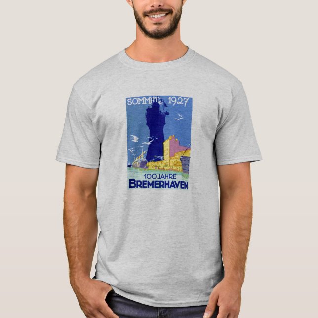 1927 Bremerhaven Tyskland Tee Shirt (Framsida)