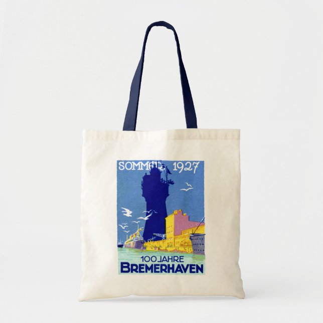 1927 Bremerhaven Tyskland Tygkasse (Framsidan)