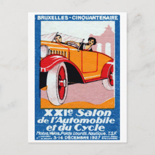 1927 Bruxelles bilverkstadshandling i Bryssel Vykort