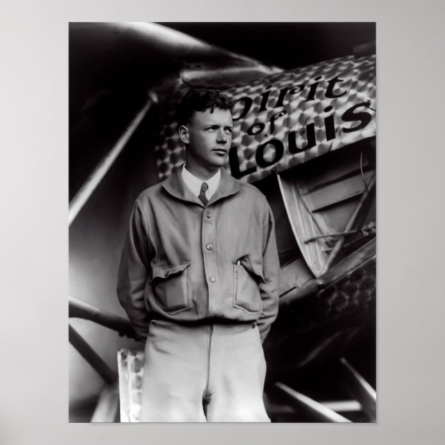 1927 CHARLES LINDBERGH POSTER (Framsidan)