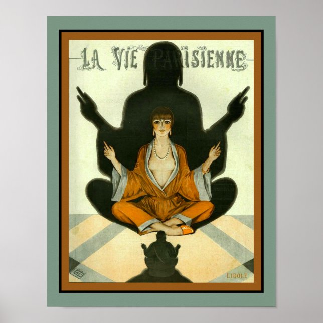 1927 La Vie Parisienne Buddha Cover Poster (Framsidan)