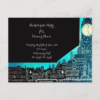 1927 New York Bachelorette Party Inbjudningar