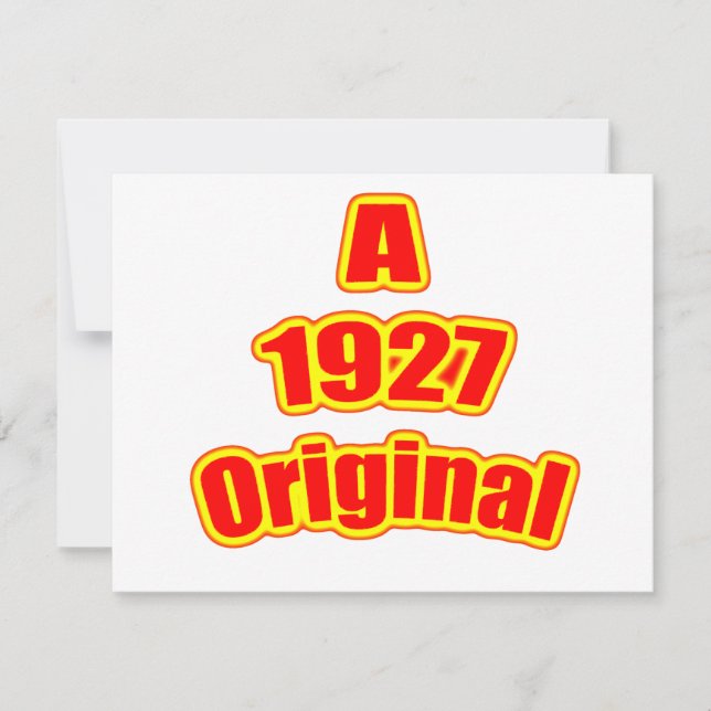 1927 Original Red Kort (Framsida)