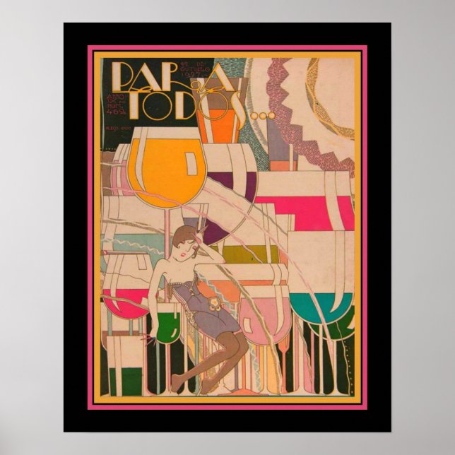 1927 Para Todos Art Deco Poster (Framsidan)