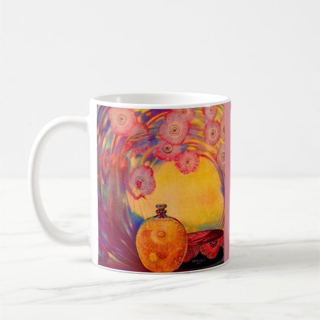 1927 Roger & Gallet parfym ad art Kaffemugg (Vänster)