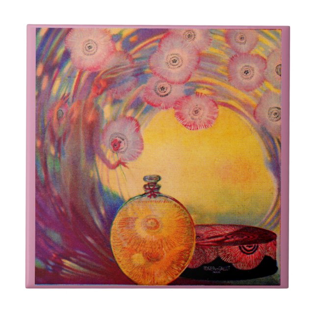 1927 Roger & Gallet parfym ad Kakelplatta (Framsidan)