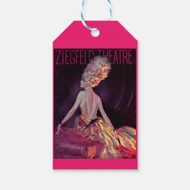 1927 Ziegfeld-teaterprogrammet täcker konst Presentetikett (Framsidan)