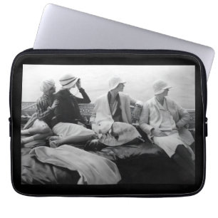 1928 Art Deco Flapper-mote i Vogue Laptop Fodral