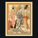 1928 Art Deco Mode Skriv ut Poster<br><div class="desc">Fransk,  Art Deco,  Evening Gown Mode Print ca. 1928,  11x14 visas här. Finns i andra storlekar.</div>