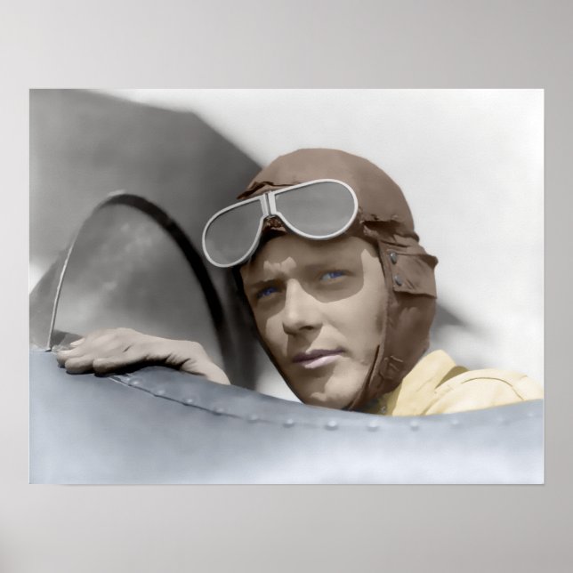 1928 CHARLES LINDBERGH POSTER (Framsidan)