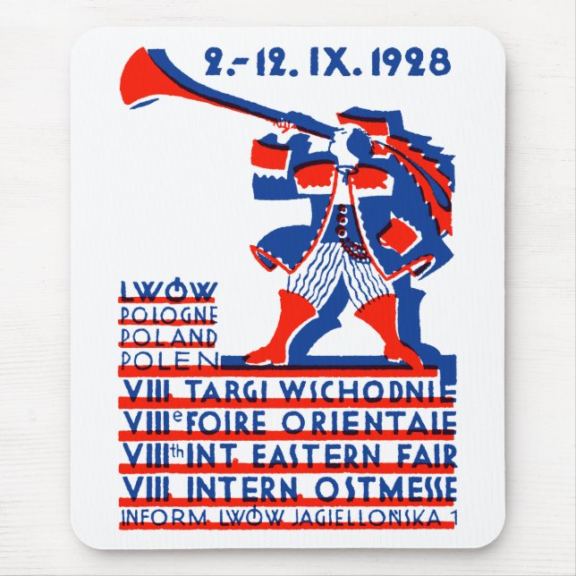 1928 Lwow Östra Internationell Fair Musmatta (Framsidan)