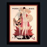 1928 Mode Boll Art Deco Poster<br><div class="desc">Julius Englehard 1928,  Art Deco,  Mode Boll mode cover-11x14 visas också i standard 16x20,  anpassningsbar size & canvas.</div>