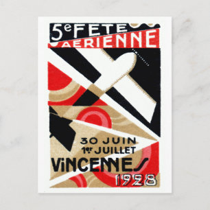 1928 Paris Luft Show Vykort