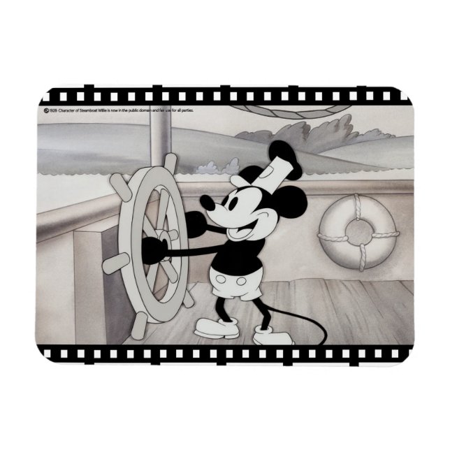 1928 Steamboat Willie Flexible Magnet (Horisontell)