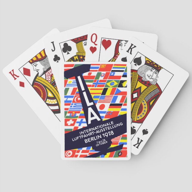 1928 Visa Luft i Internationell Spelkort (Baksidan)