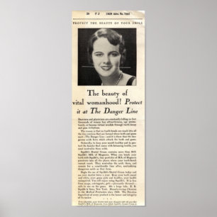 1929 Akut tandkräm Poster