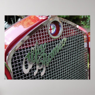 1929 Alfa Romeo 1750 Roadster Poster