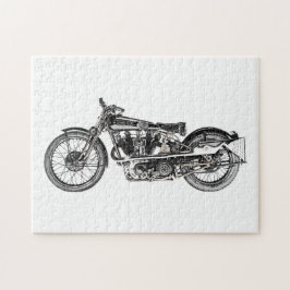 1929 Brough-överordnad motorcykel Pussel