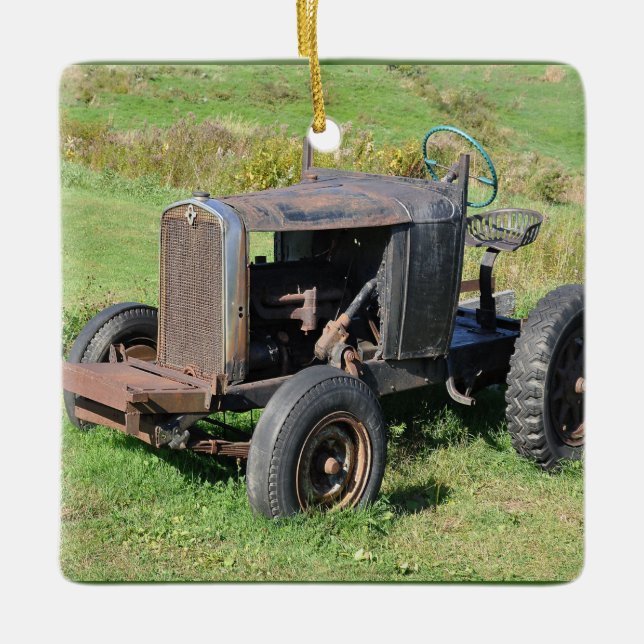 1929 Chevrolet Doodle Kryp - Keramiska prydnadsför Julgransprydnad Keramik (Framsida)