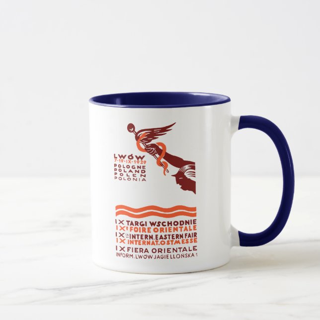 1929 Lwow Östra Internationell Fair Mugg (Höger)
