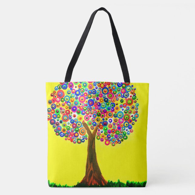 192 - Sommaren Träd Tote Bag Tygkasse (Framsida)