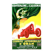1930 Algeriskt Grand Prix Ad-Poster