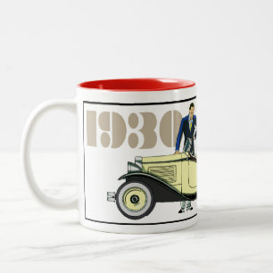 1930 Amerikanska Austin Två-Tonad Mugg