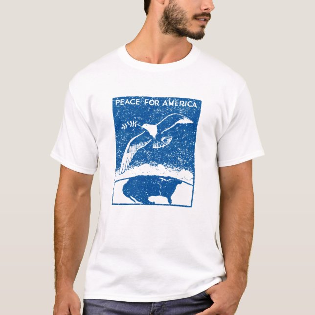 1930 års fred för Amerika T Shirt (Framsida)