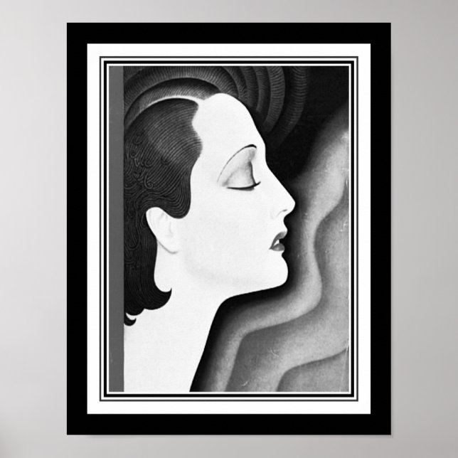 1930 Art Deco "Meditation" Poster (Framsidan)