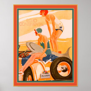 1930 Art Deco-utskrift av Jupp Wiertz Poster