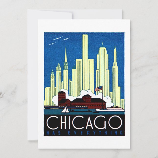 1930 Besök Chicago-Poster (Framsida)