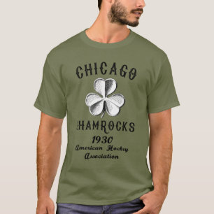 1930 Chicago Shamrocks American Hockey AHA 🏒 T Shirt