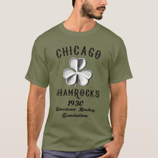 1930 Chicago Shamrocks American Hockey AHA 🏒 T Shirt