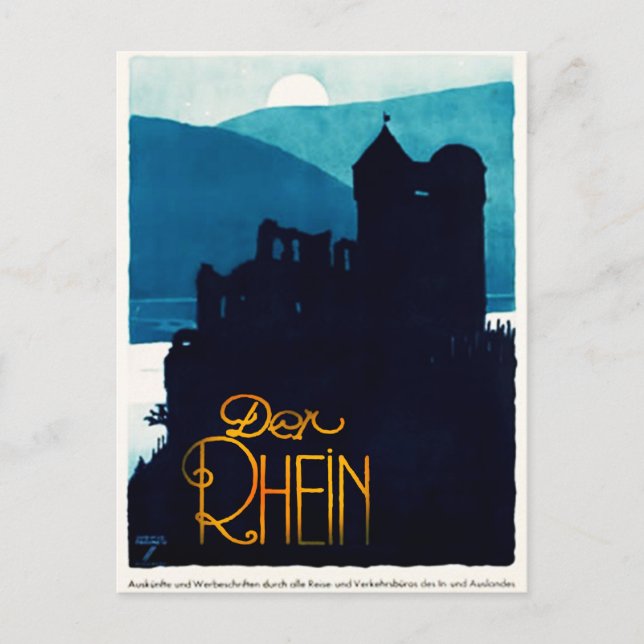 1930 Der Tysklant resepostkort Vykort (Framsida)