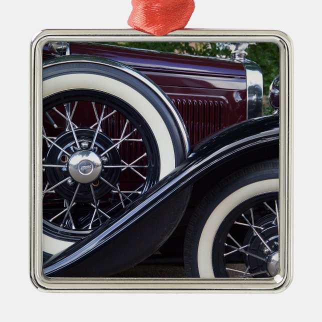 1930 Ford A Klassisk bil Julgransprydnad Metall (Framsidan)