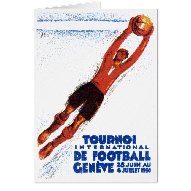 1930 Fotboll Hälsningskort (Framsidan)