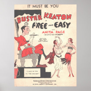 1930 gratis och enkelt, det måste vara Buster Keat Poster