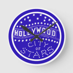 1930 Hollywood California Rund Klocka