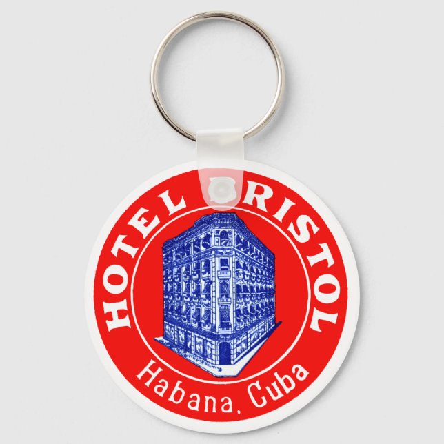 1930 Hotel Bristol Cuba Nyckelring (Framsida)