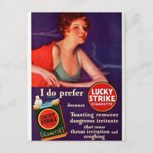 1930 Lucky Strejka Vykort