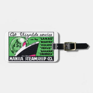 1930 Manila Steamship Company Bagagebricka