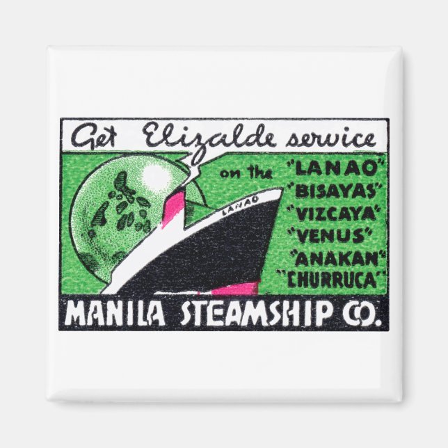 1930 Manila Steamship Company Magnet (Framsidan)