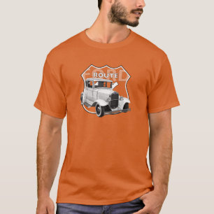 1930 Modell A. Vitt klassiskt värmeflöde66 T-Shi T Shirt
